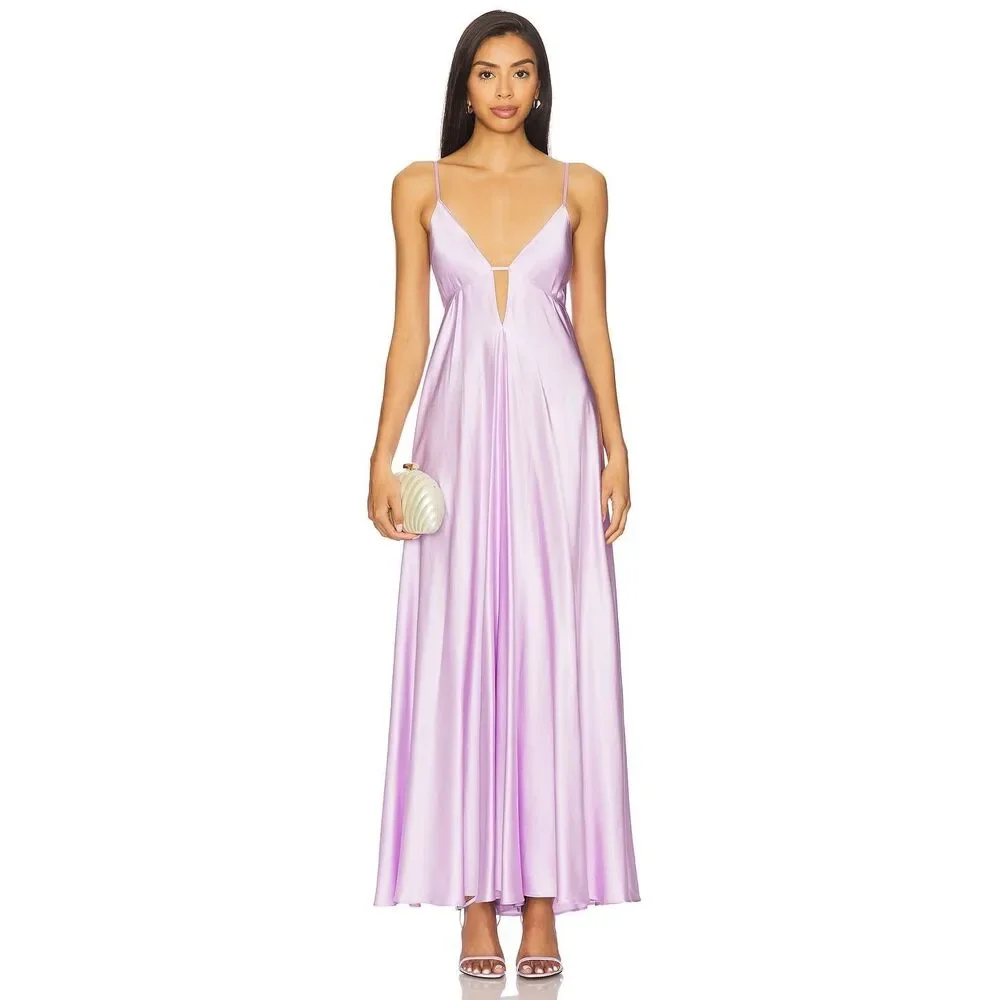 michael costello x revolve generosity dress in purple x REVOLVE Generosity Dress